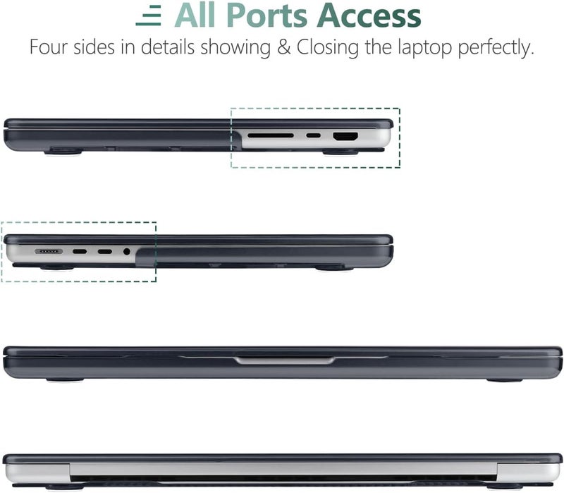 DONGKE Case for M5 MacBook Pro 14 inch 2025 2024-2021 M4 M3 M2 M1, Plastic Hard Shell Cover Compatible with A3434 A3112 A3401 A3185 A2992 A2779 A2442, Retina XDR Display & Touch ID, Golden Wave - Image 3